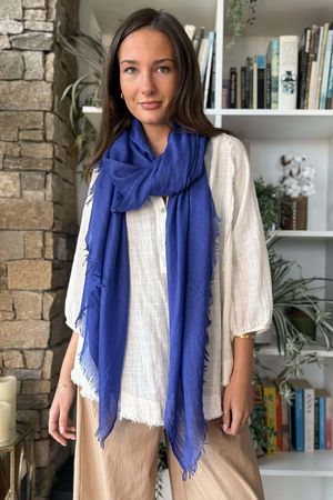 Classic Portobello Scarf Royal Blue 